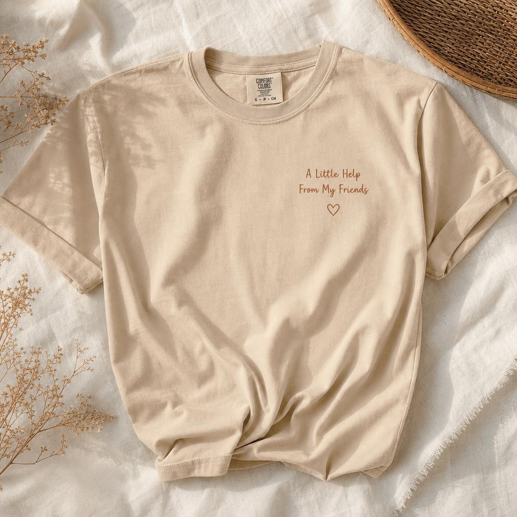 A Little Help From My Friends T-shirt design